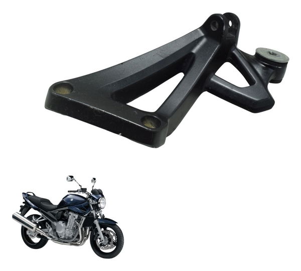 Suporte Pedaleira Tras Esq Suzuki Gsx Bandit 650n 09-11 Orig Preto