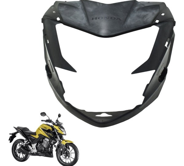 Carenagem Mascara Farol Honda Cb 300f Twister 23-24 Original Preto