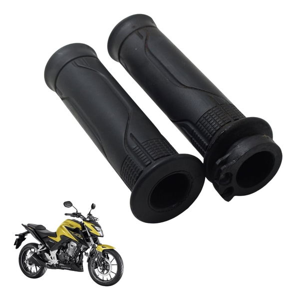 Par Manoplas Honda Cb 300f Twister 23-24 Original Preto Par Manoplas Honda Cb 300f Twister 23-24 Original Preto