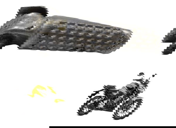 Pedaleira Traseira Esq Honda Cb 300f Twister 23-24 Original Pedaleira Traseira Esq Honda Cb 300f Twister 23-24 Original