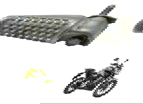 Pedaleira Traseira Direita Honda Cb 300f Twister 23-24 Origi Pedaleira Traseira Direita Honda Cb 300f Twister 23-24 Origi