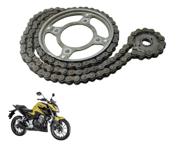 Kit Relação Honda Cb 300f Twister 23-24 Original Kit Relação Honda Cb 300f Twister 23-24 Original