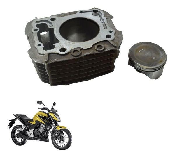 Cilindro Pistão E Anéis Honda Cb 300f Twister 23-24 Original
