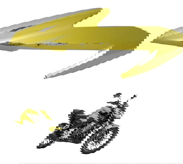 Carenagem Banani Farol Dir Deta Honda Cb 300f Twister 23-24 Amarelo