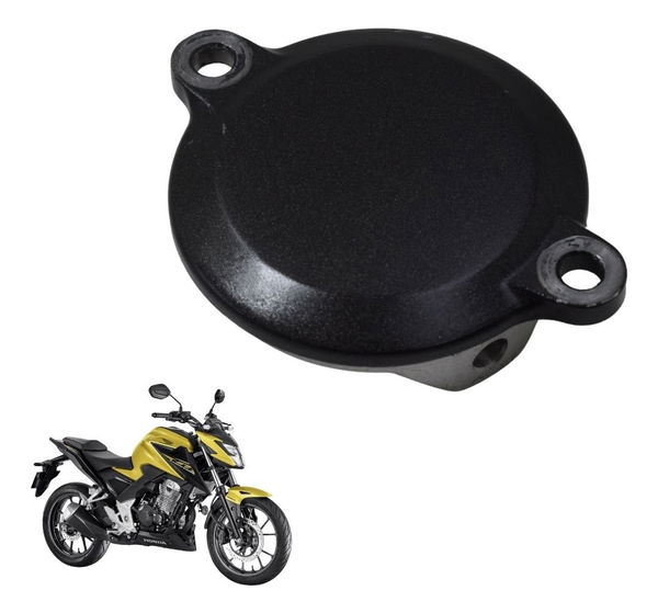 Tampa Motor Filtro Óleo Honda Cb 300f Twister 23-24 Original Preto