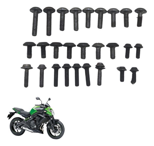 Kit Parafuso Carenagem Diversos Kawasaki Er 6n 13-17 Orig Kit Parafuso Carenagem Diversos Kawasaki Er 6n 13-17 Orig