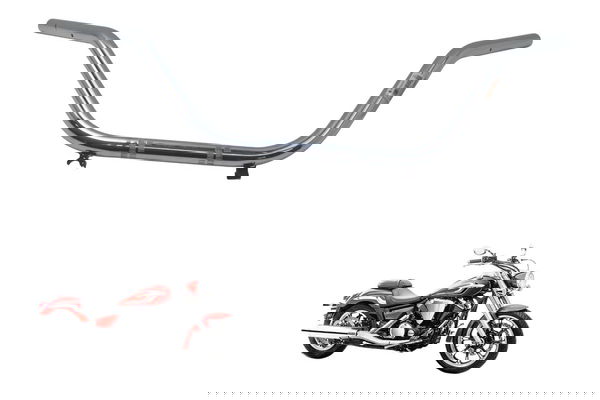 Guidão Empenado Yamaha Xvs 950 Midnight 09-16 Original Guidão Empenado Yamaha Xvs 950 Midnight 09-16 Original