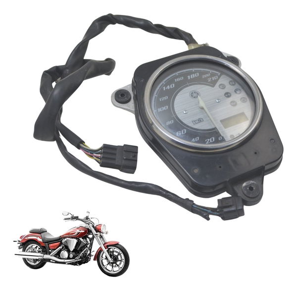 Painel (73.678km) Yamaha Xvs 950 Midnight 09-16 Original Painel (73.678km) Yamaha Xvs 950 Midnight 09-16 Original