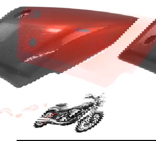 Carenagem Lateral Direita Yamaha Xvs 950 Midnight 09-16 Orig Vermelho