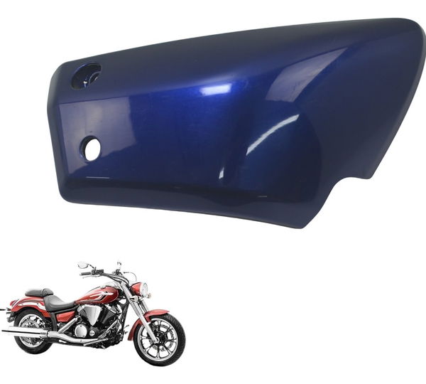 Carenagem Lateral Direita Yamaha Xvs 950 Midnight 09-16 Orig Azul-escuro