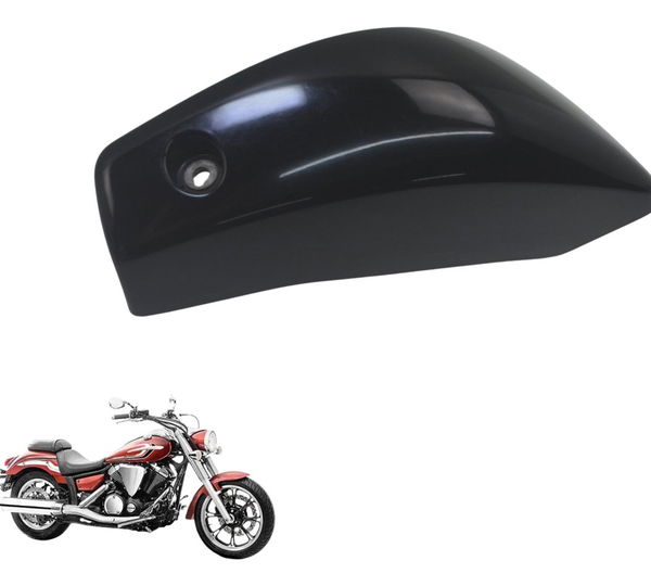 Carenagem Lateral Esq C/avaria Yamaha Xvs 950 Midnight 09-16 Preto
