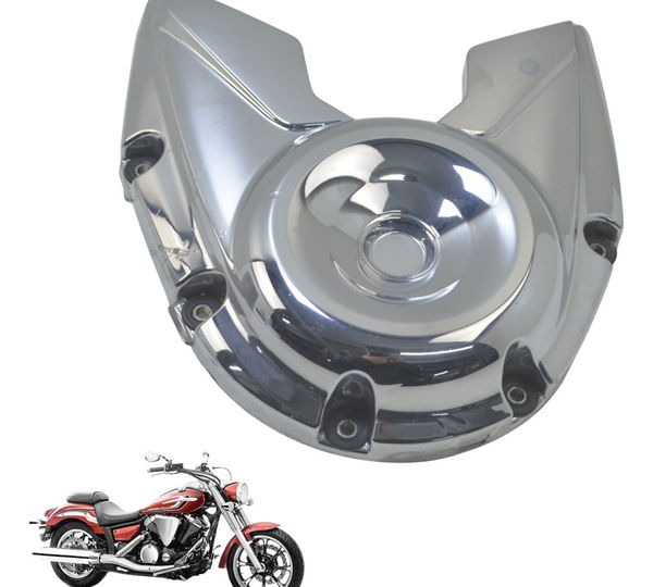 Tampa Polia Pinhão C/ Detalhes Yamaha Xvs 950 Midnight 09-16