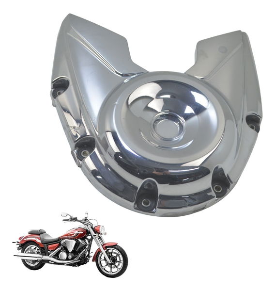 Tampa Polia Pinhão C/ Detalhes Yamaha Xvs 950 Midnight 09-16 Tampa Polia Pinhão C/ Detalhes Yamaha Xvs 950 Midnight 09-16