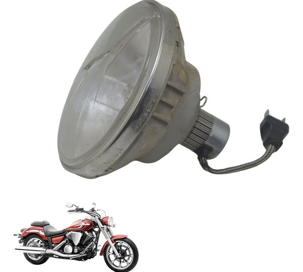 Bloco Óptico Farol Avaria Yamaha Xvs 950 Midnight 09-16 Orig