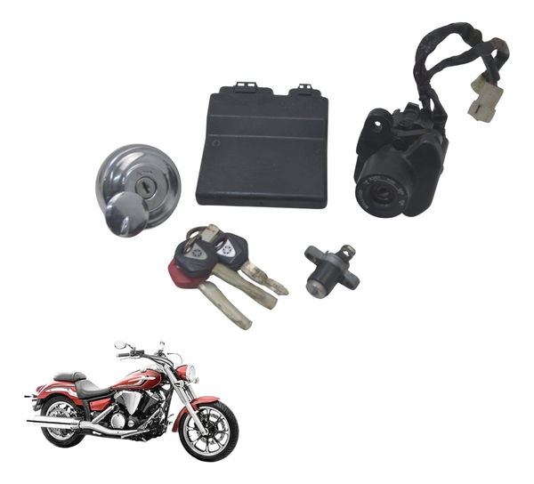 Kit Chave Ignição Módulo Code Yamaha Xvs 950 Midnight 09-16