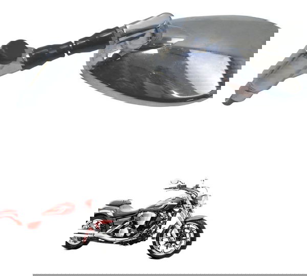 Espelho Retrovisor Esq C/ Det Yamaha Xvs 950 Midnight 09-16