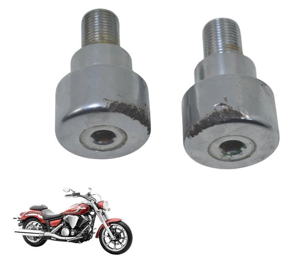 Par Peso Guidão C/ Detalh Yamaha Xvs 950 Midnight 09-16 Orig