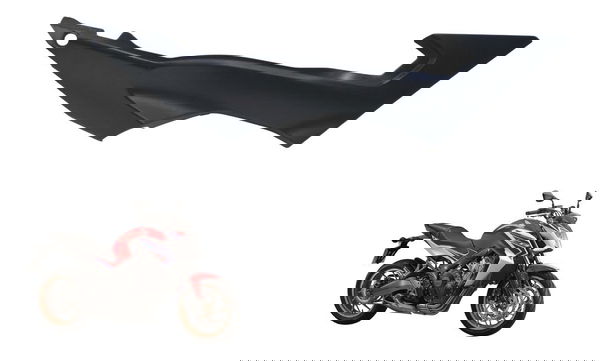 Carenagem Lateral Dir C/avaria Honda Cb 650 F 15-18 Original Preto