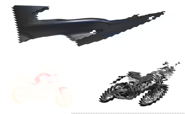 Carenagem Lateral Esquerda Honda Cb 650 F 15-18 Original Preto