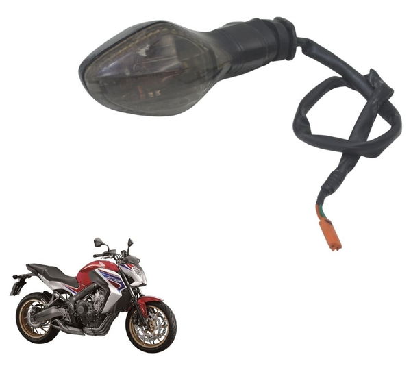 Pisca Traseiro Esq C/avaria Honda Cb 650 F 15-18 Original Esquerdo