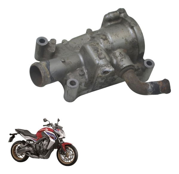 Carcaça Válvula Termostática C/ Avaria Honda Cb 650 F 15-18