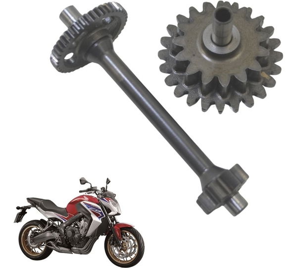 Par Engrenagem Redução Partida Honda Cb 650 F 15-18 Original