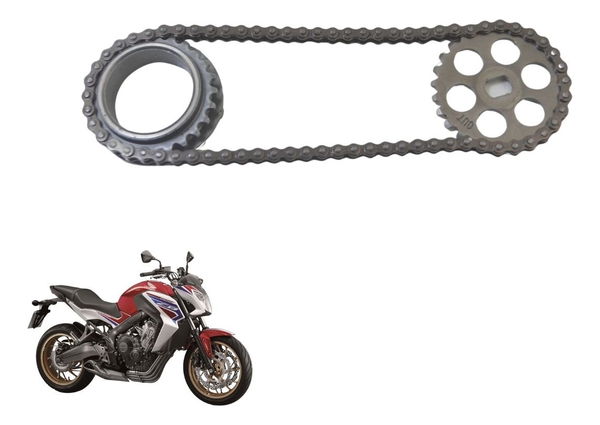 Engrenagem Corrente Bomba Óleo Honda Cb 650 F 15-18 Original Engrenagem Corrente Bomba Óleo Honda Cb 650 F 15-18 Original