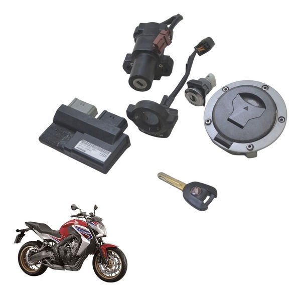 Kit Chave Ignição Módulo Code Honda Cb 650 F 15-18 Original