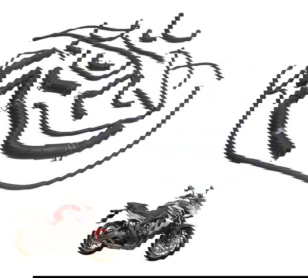 Kit Mangueira Honda Cb 650 F 15-18 Original Preto