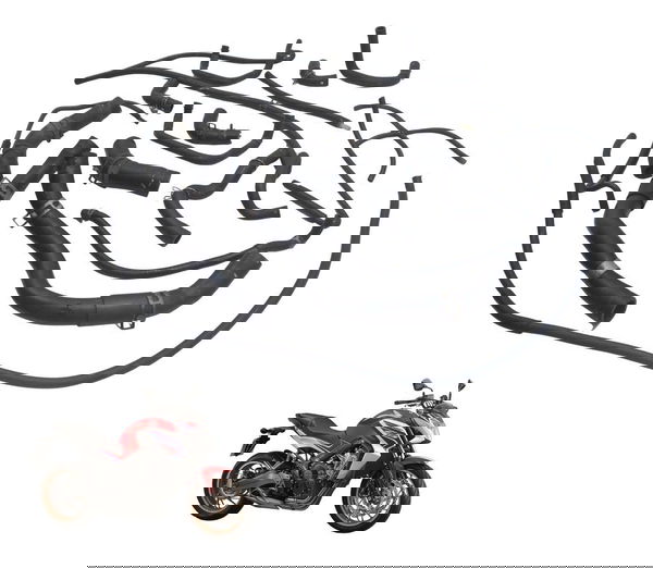 Kit Mangueira Honda Cb 650 F 15-18 Original Preto