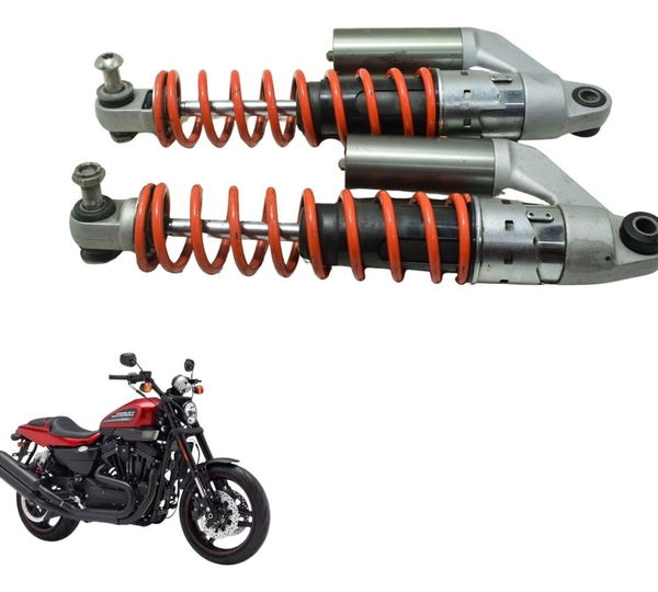 Par Amortecedor Traseiro 14'pol Harley Xr 1200 12-13 Origina