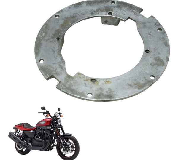 Flange Tampa Tanque Harley Xr 1200 12-13 Original Prateado