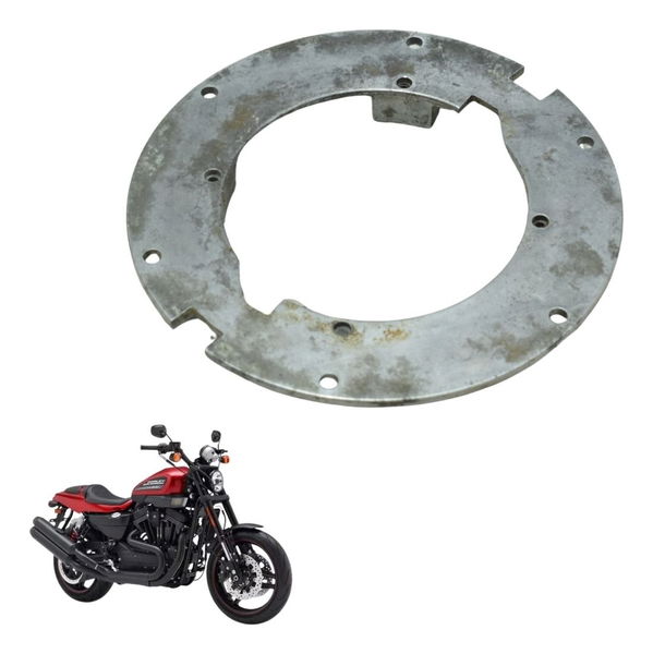 Flange Tampa Tanque Harley Xr 1200 12-13 Original Prateado Flange Tampa Tanque Harley Xr 1200 12-13 Original Prateado