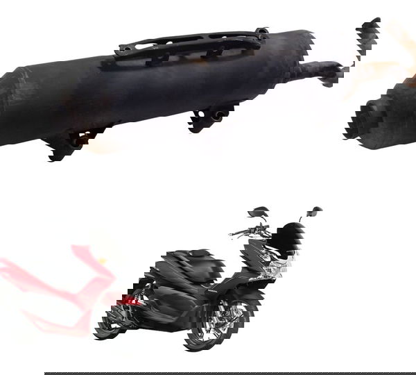 Escapamento C/ Detalhes Honda Pcx 150 14-15 Original