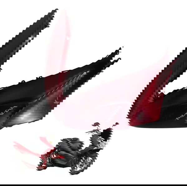 Carenagem Frontal Esq C/ Avaria Honda Pcx 150 14-15 Original Vermelho