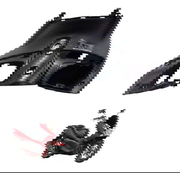 Carenagem Inferior Porta Luva C/ Avaria Honda Pcx 150 14-15 Preto