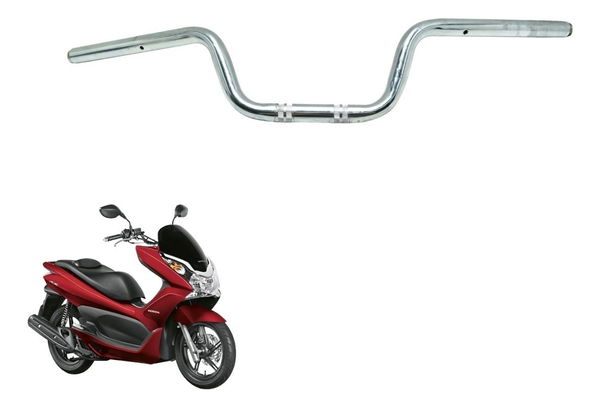 Guidão Empenado Honda Pcx 150 14-15 Original Prateado