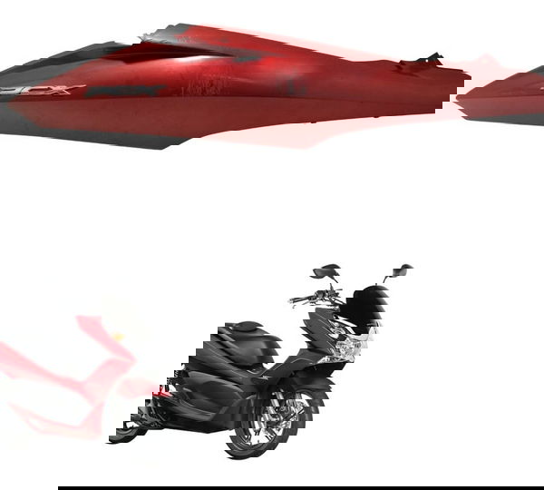 Carenagem Rabeta Direita C/avaria Honda Pcx 150 14-15 Origin Vermelho