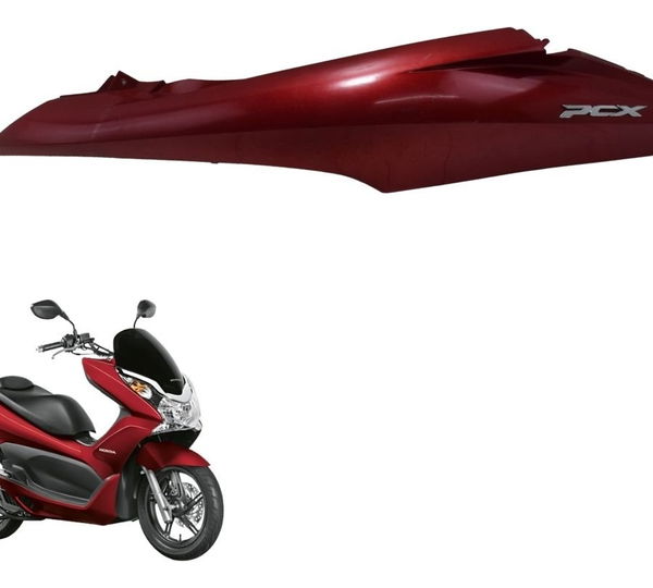 Carenagem Rabeta Esquerda C/avaria Honda Pcx 150 14-15 Origi Vermelho