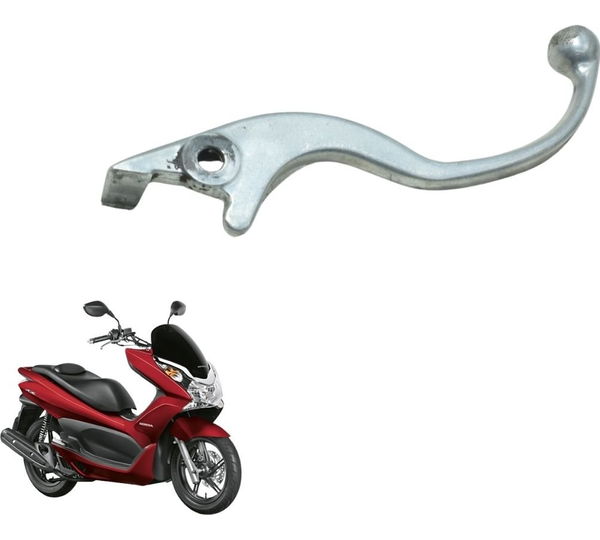 Manete Freio Dir Dianteiro C/ Detalhes Honda Pcx 150 14-15 Prateado