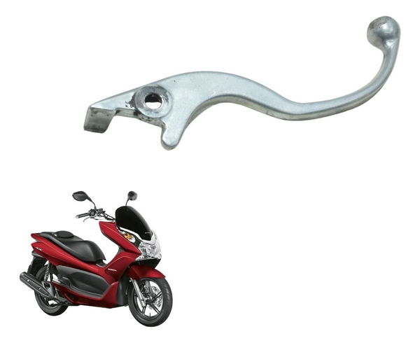 Manete Freio Dir Dianteiro C/ Detalhes Honda Pcx 150 14-15 Prateado