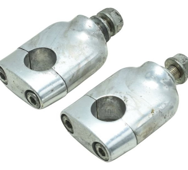 Par Riser Guidão Honda Pcx 150 14-15 Original Prateado