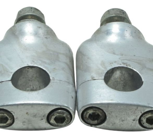 Par Riser Guidão Honda Pcx 150 14-15 Original Prateado