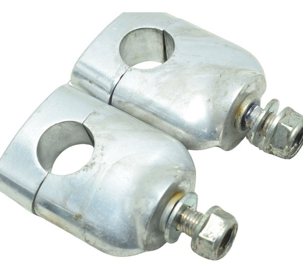 Par Riser Guidão Honda Pcx 150 14-15 Original Prateado