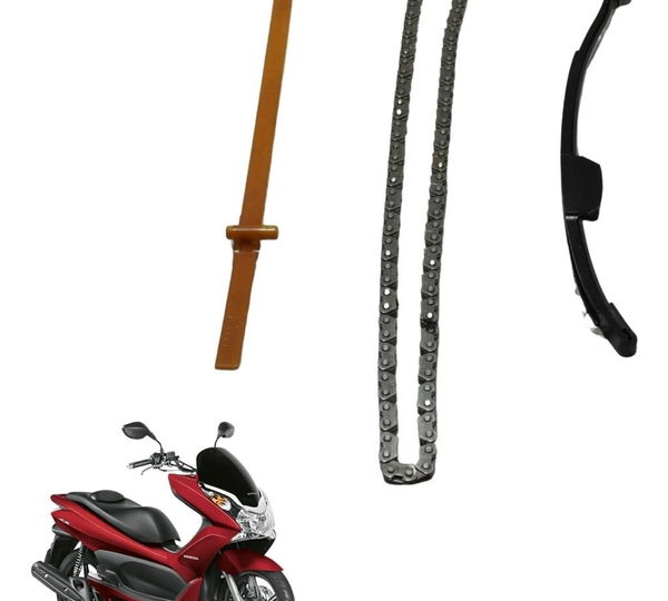 Kit Guia Tensor Corrente Comando Honda Pcx 150 14-15 Origina