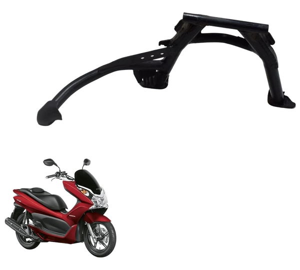 Cavalete Central C/ Detalhes Honda Pcx 150 14-15 Original Preto