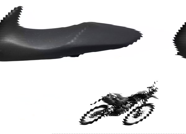 Banco C/ Detalhes Yamaha Xtz 250 Lander 19-23 Original - Preto Banco C/ Detalhes Yamaha Xtz 250 Lander 19-23 Original - Preto