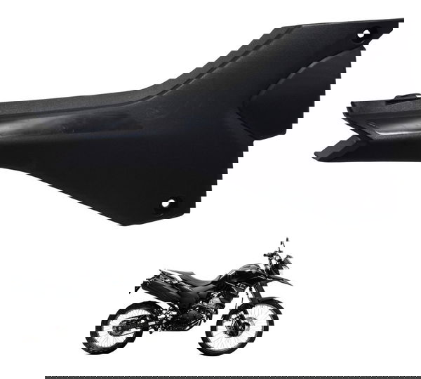 Carenagem Tampa Lateral Dir Yamaha Xtz 250 Lander 19-23 Orig Preto