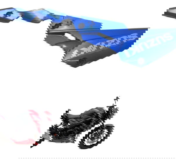 Spoiler Lateral Esq C/avaria Suzuki Gsx-s 750 18-23 Original