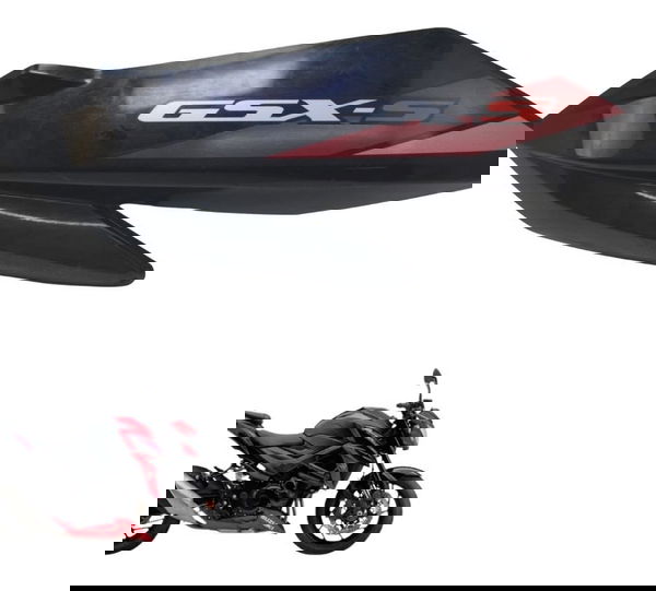 Carenagem Lateral Esq C/detalhes Suzuki Gsx-s 750 18-23 Orig Preto